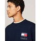 sweat-shirt homme  th tjm reg essential flag cneck e