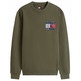 sweat-shirt homme  tommy hilfiger tjm reg rwb flag crew ext