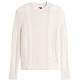 homme tjm slm badge cable knit sweat 0k4