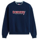 sweat-shirt homme  tommy hilfiger tjm 90s texture graphic crew
