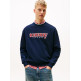 sweat-shirt homme  tommy hilfiger tjm 90s texture graphic crew