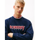 sweat-shirt homme  tommy hilfiger tjm 90s texture graphic crew
