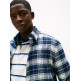 chemise homme  tommy hilfiger tjm reg flannel check shirt ex
