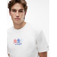t-shirt homme  tommy hilfiger tjm rlx crest repeat ss t