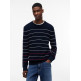 maillot homme  tommy hilfiger tjm slim stripe sweater ext