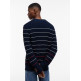 maillot homme  tommy hilfiger tjm slim stripe sweater ext