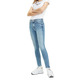 jeans femme  th mid rise skinny nora 7/8 zip o