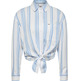 femme tjw front tie stripe shirt cy0