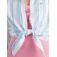femme tjw front tie stripe shirt cy0
