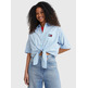 chemise femme th tjw stripe cblk front knot shi