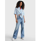 chemise femme th tjw stripe cblk front knot shi