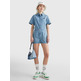 robe femme  th tjw badge denim playsuit