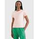 t-shirt femme th tjw reg color serif linear ss