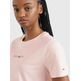 t-shirt femme th tjw reg color serif linear ss