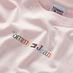 t-shirt femme th tjw reg color serif linear ss