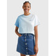 t-shirt femme th tjw cls dip dye signature tee