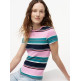 t-shirt femme  tommy hilfiger tjw slim essential rib ss