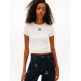 femme tjw slim badge rib tee ybl