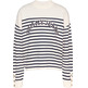 femme tjw stripe varsity sweater ybh