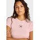 t-shirt femme tommy hilfiger tjw slim essential logo 2 tee