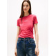 t-shirt femme tommy hilfiger tjw slim ess logo 1 tee ext