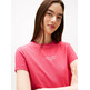 t-shirt femme tommy hilfiger tjw slim ess logo 1 tee ext