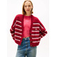 femme tjw badge stripe fluff cardi e xjp