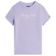 t-shirt femme  tommy hilfiger tjw slim ess logo 1 rib tee ex