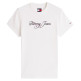 t-shirt femme  tommy hilfiger tjw slim ess logo 1 rib tee ex