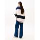 sweat-shirt femme  tommy hilfiger tjw badge stripe rugby
