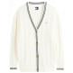 maillot femme  tommy hilfiger tjw ovs flag cable cardigan
