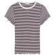t-shirt femme  tommy hilfiger tjw slim lettuce edge rib ss