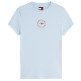 t-shirt femme  tommy hilfiger tjw slim ess logo2 rib tee ext