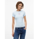 t-shirt femme  tommy hilfiger tjw slim ess logo2 rib tee ext
