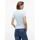 t-shirt femme  tommy hilfiger tjw slim ess logo2 rib tee ext