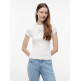 t-shirt femme  tommy hilfiger tjw slim ess logo2 rib tee ext