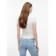 t-shirt femme  tommy hilfiger tjw slim ess logo2 rib tee ext