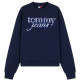 sweat-shirt femme  tommy hilfiger tjw bxy check script crew