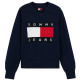 maillot femme  tommy hilfiger tjw flag sweater ext