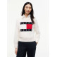 maillot femme  tommy hilfiger tjw flag sweater ext