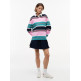 sweat-shirt femme  tommy hilfiger tjw rlx multi stripe rugby ext