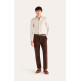 pantalon homme  dockers crafted khaki slim hot fudge