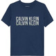 t-shirt garçon  calvin klein seasonal logo ss tee