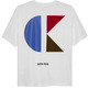 t-shirt garçon  calvin klein geo ck backprint relaxed tee