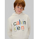sweat-shirt garçon  calvin klein color logo graphic terry hoodi