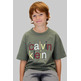 t-shirt garçon  calvin klein color logo graphic ss t-shirt