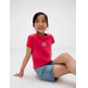t-shirt fille  calvin klein glitter ck slim fit tee