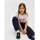 t-shirt fille calvin klein pearl signature nyc regular te