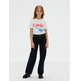 t-shirt fille calvin klein pearl signature nyc regular te