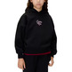 sweat-shirt fille  calvin klein script logo graphic terry hood